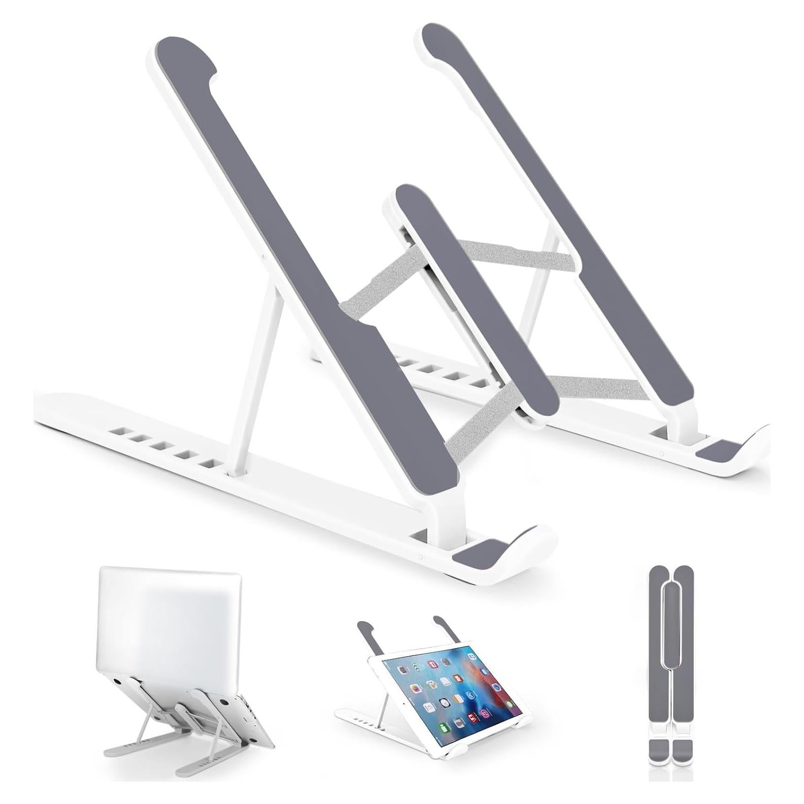 Soporte Ajustable para Laptop Pidien Blanco 6 Niveles