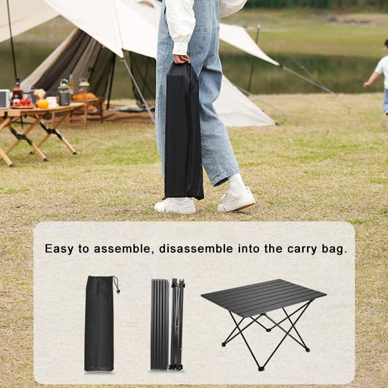 Mesa Plegable SOUJOY para Camping y Playa, Aluminio 39.37x29cm