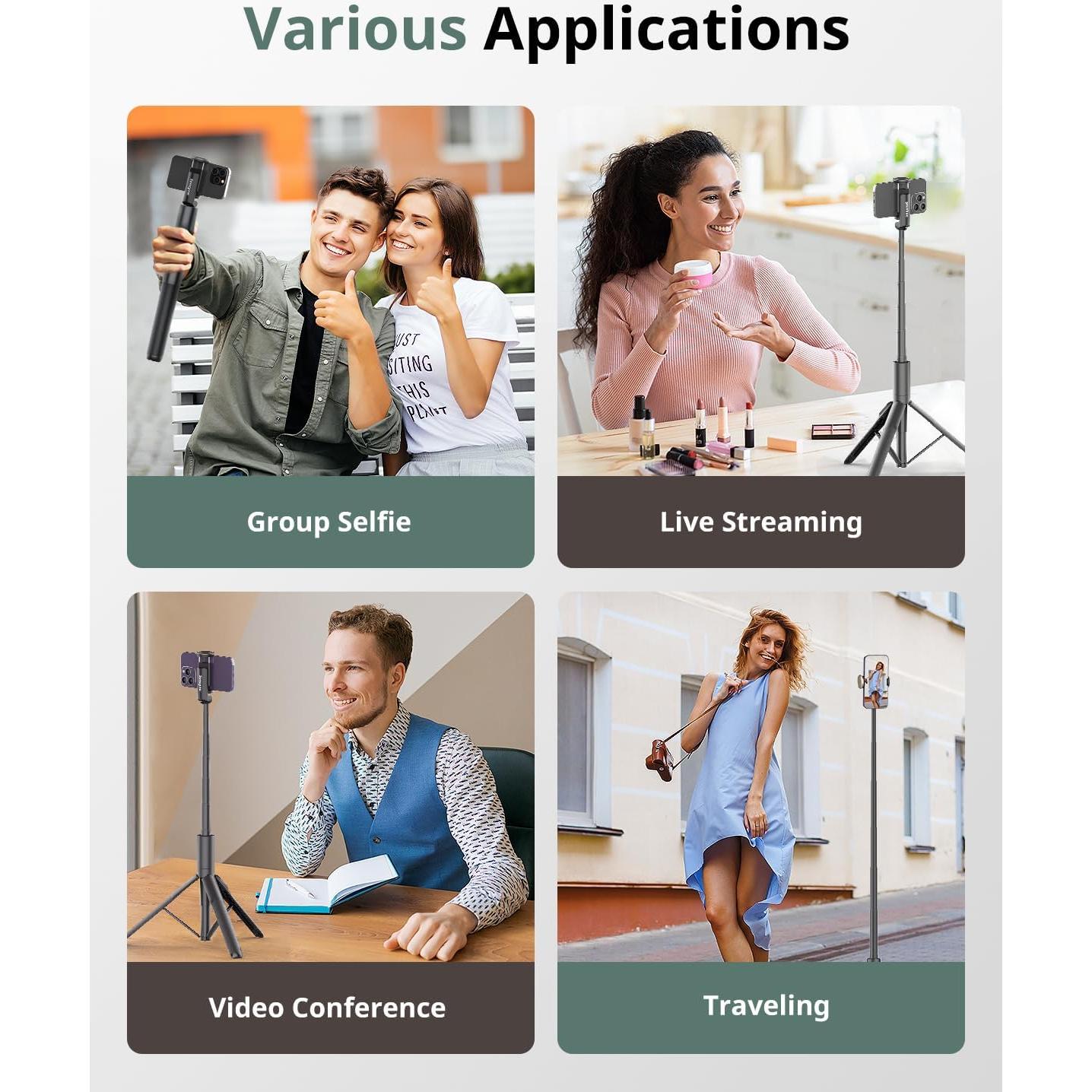 Trípode para Teléfono Sensyne 60" con Control Remoto