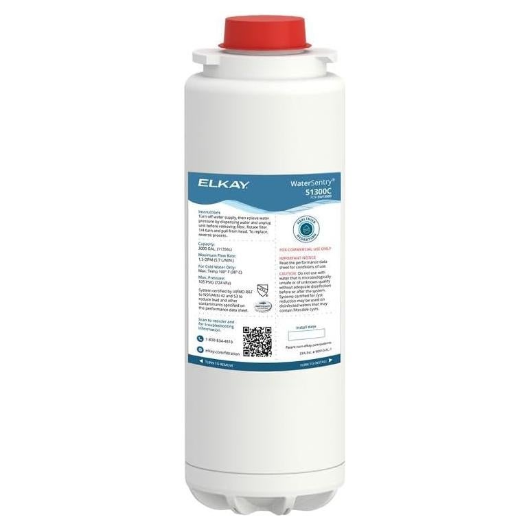 Filtro de Agua Elkay WaterSentry 51300C para Llenadores de Botellas