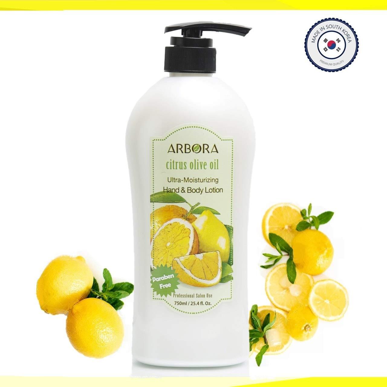 Loción Hidratante para Manos y Cuerpo ARBORA 750ml Cítrico Oliva