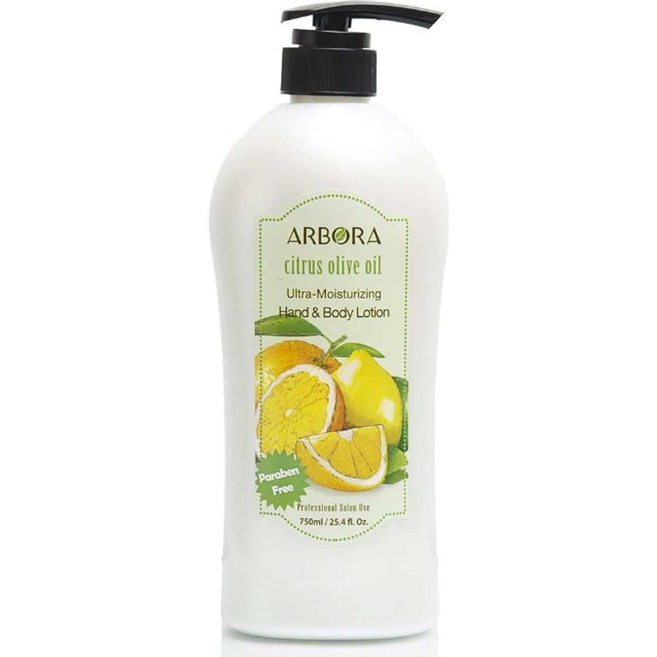 Loción Hidratante para Manos y Cuerpo ARBORA 750ml Cítrico Oliva