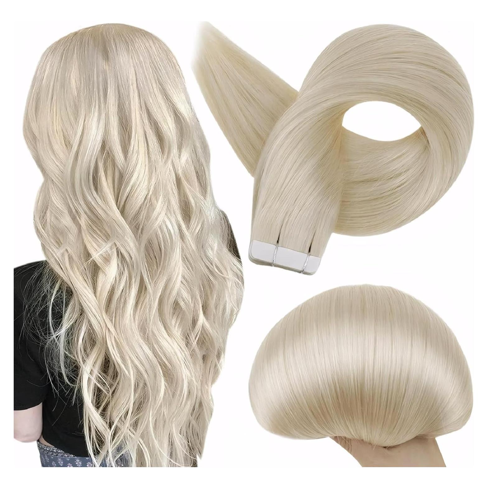 Extensiones de Cabello con Cinta Full Shine 25 cm Rubio Platino