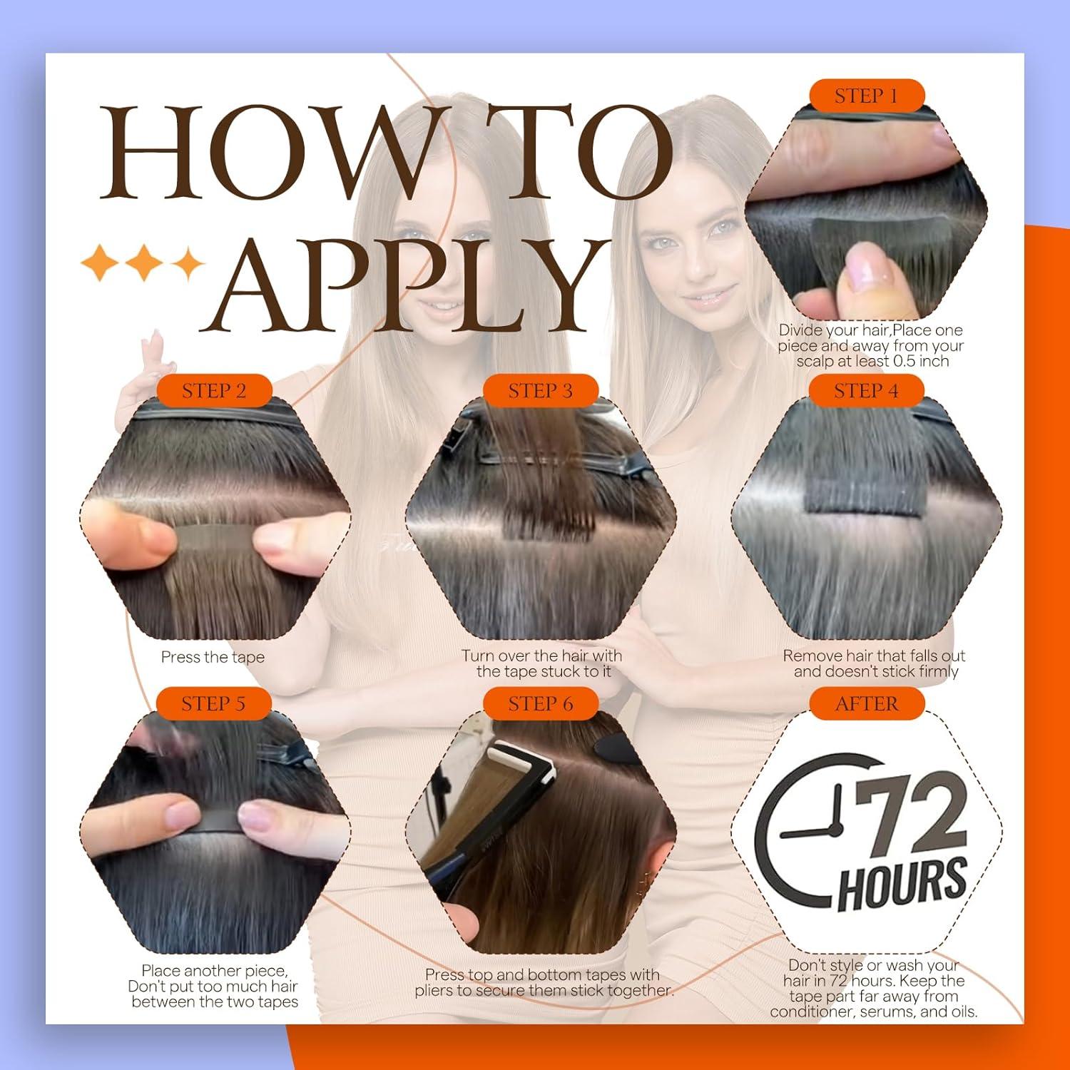 Extensiones de Cabello con Cinta Full Shine 25 cm Rubio Platino