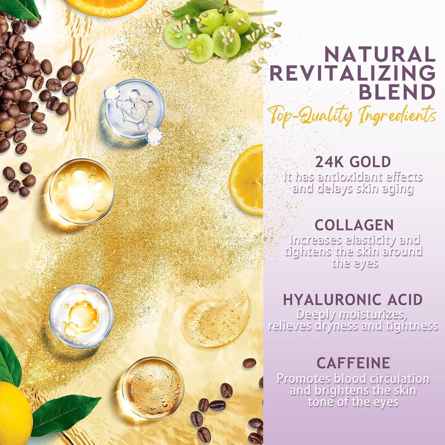 Parche para Ojos ORLASKIN 30 Pares 24K Oro Hidratante