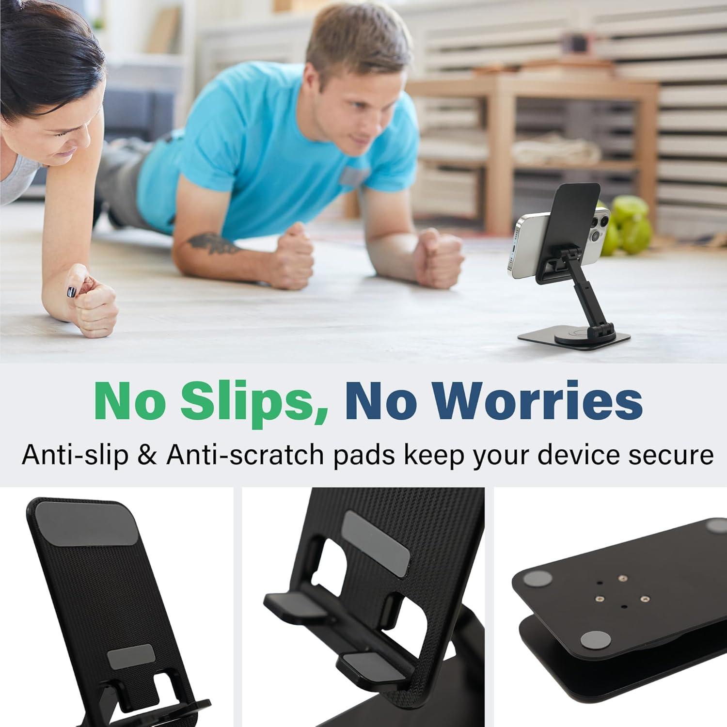 Soporte para Teléfono Móvil Ajustable SenseAGE Negro