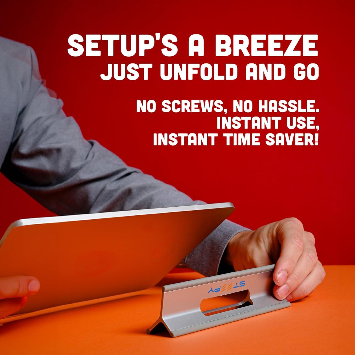 Soporte Ajustable para Laptop Steepy - Elevador 3 Alturas