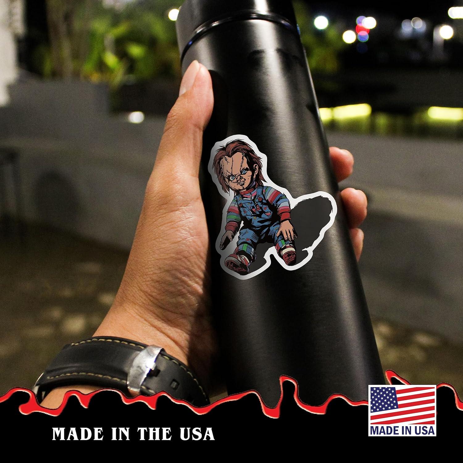 Set de 3 Calcomanías de Vinilo Chucky - Decoración Terrorífica