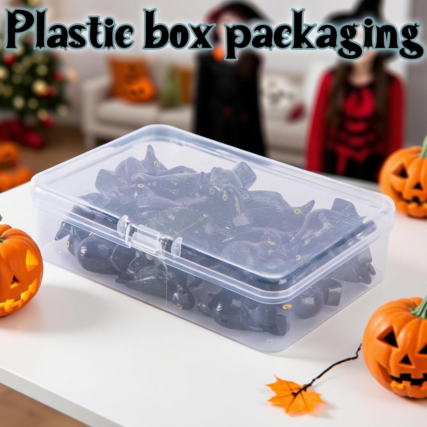 Figuras de Cuervo Negro Miniatura Watayo - 30 Pcs Decoración Halloween