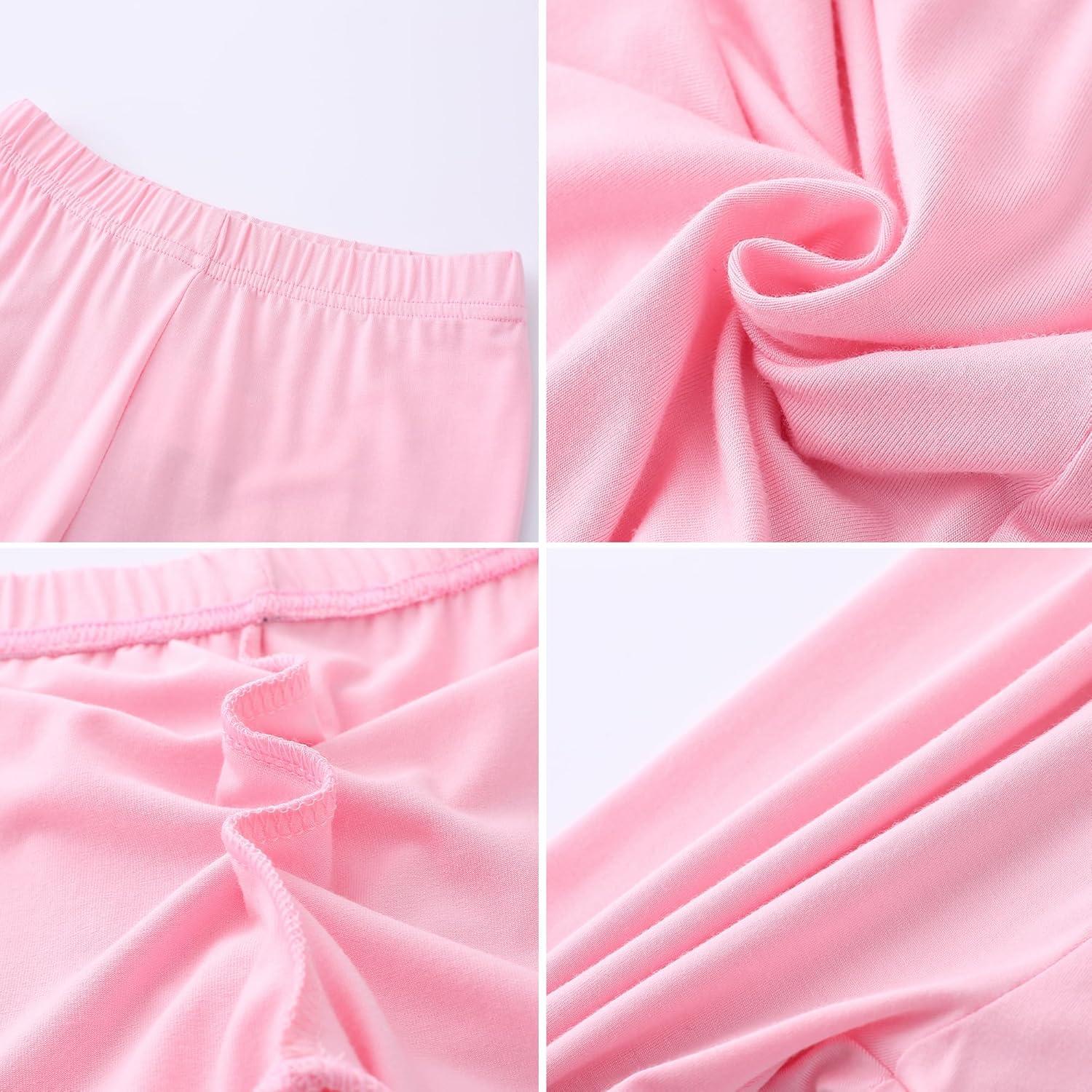 Paquete de 6 pantalones cortos de compresión Spandex para niñas 4-12 años