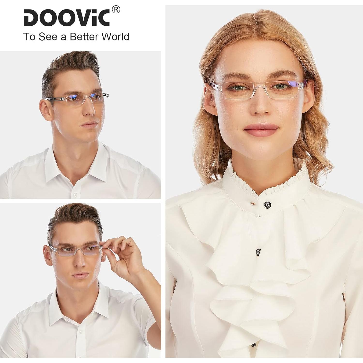 Gafas de Lectura DOOViC 5 Estilos Anti Luz Azul 4.0x