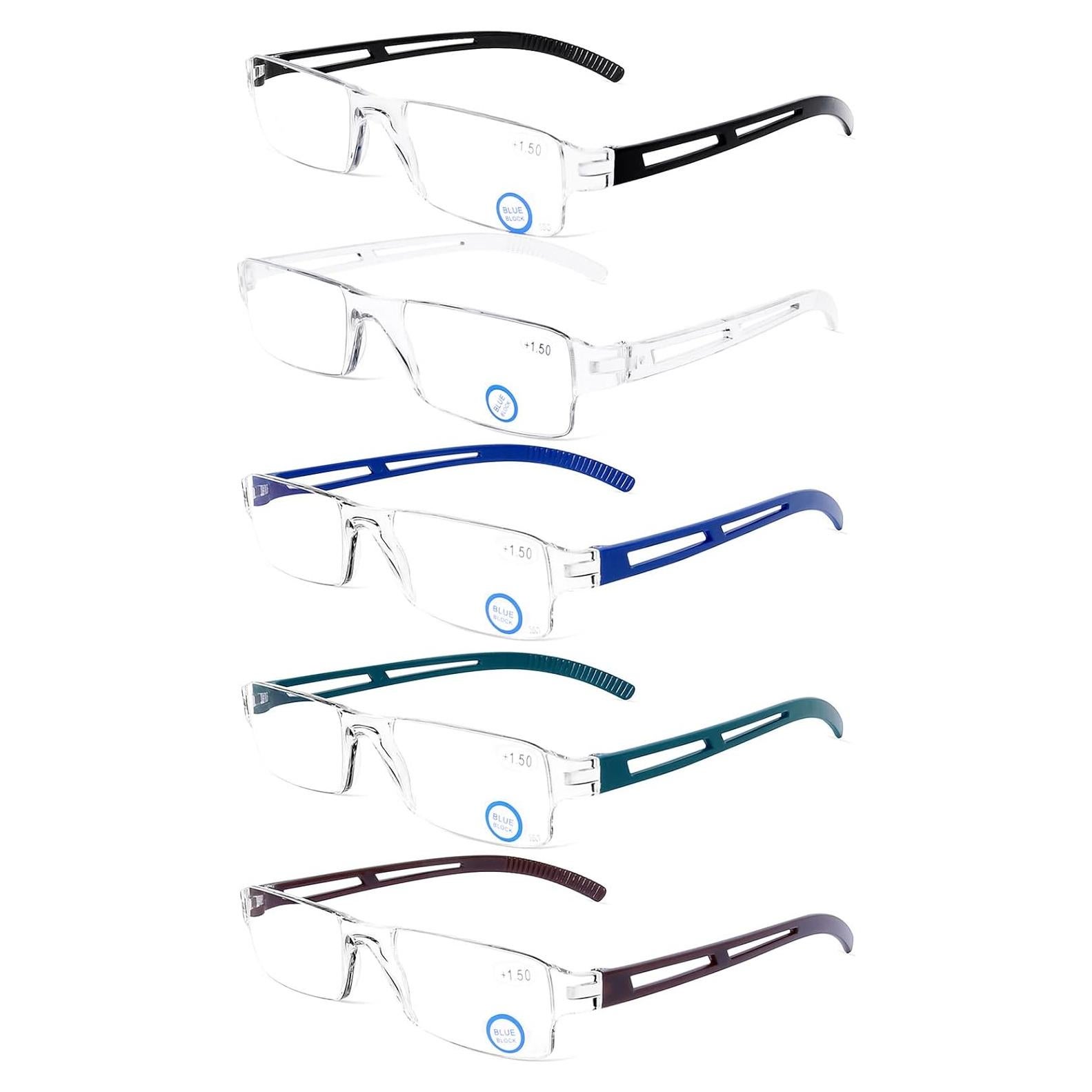 Gafas de Lectura DOOViC 2.5x Ligeras Anti Luz Azul 5 Colores