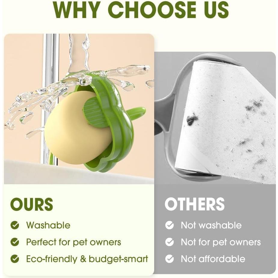 Removedor de Pelusa Reutilizable HZJ Mini Rodillo Adhesivo