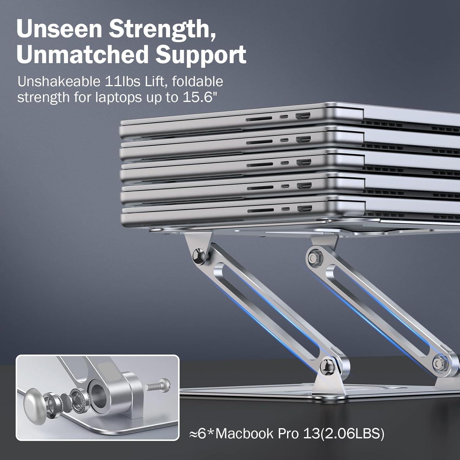 Soporte Ajustable de Aluminio UFVCOV para Laptop 10-17"