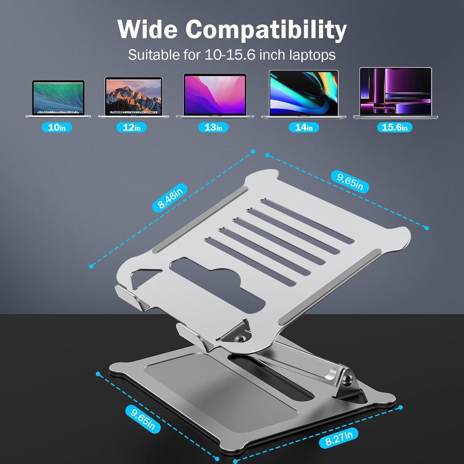 Soporte Ajustable de Aluminio UFVCOV para Laptop 10-17"