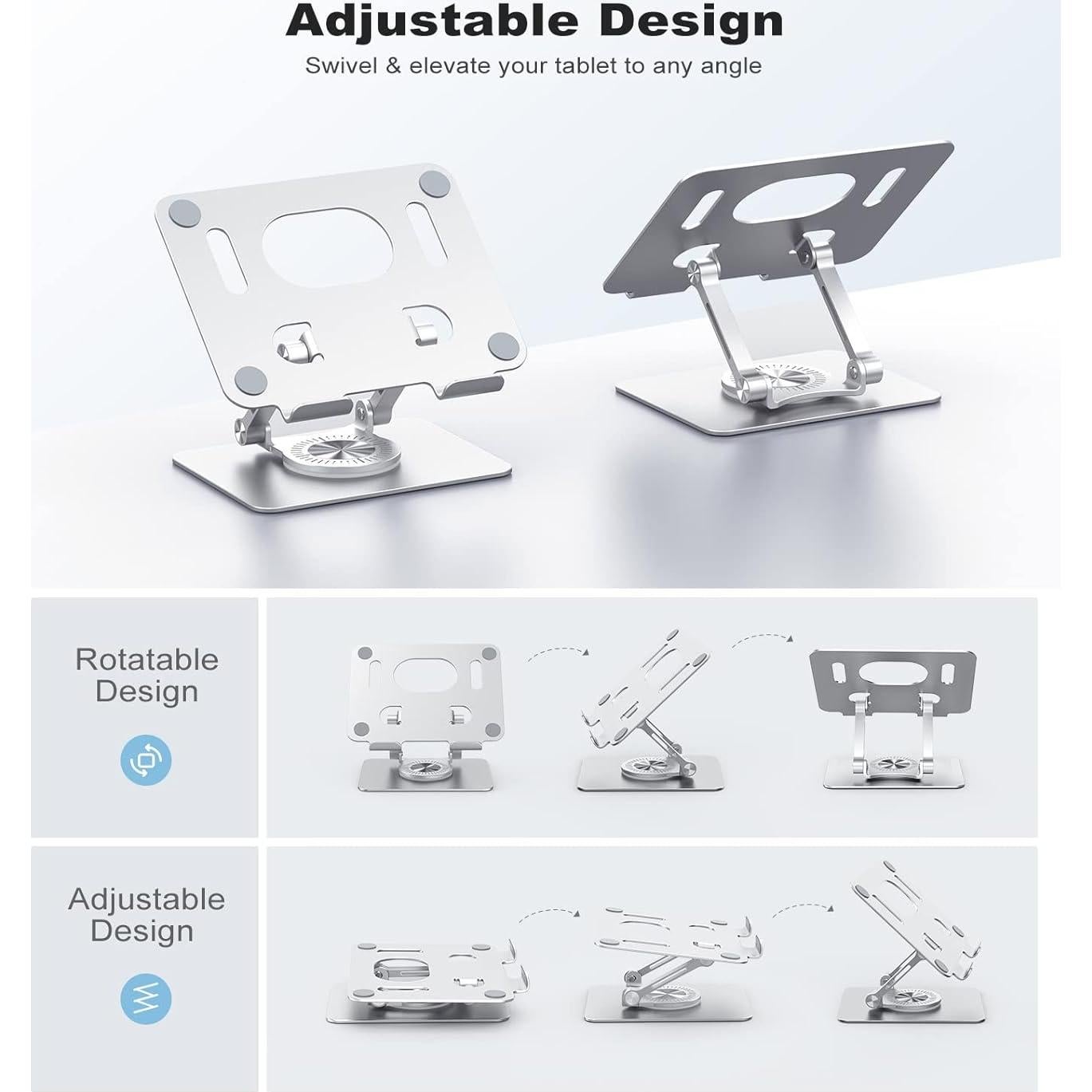 Soporte para Tableta JOIOT ST02 Ajustable 360° Plata
