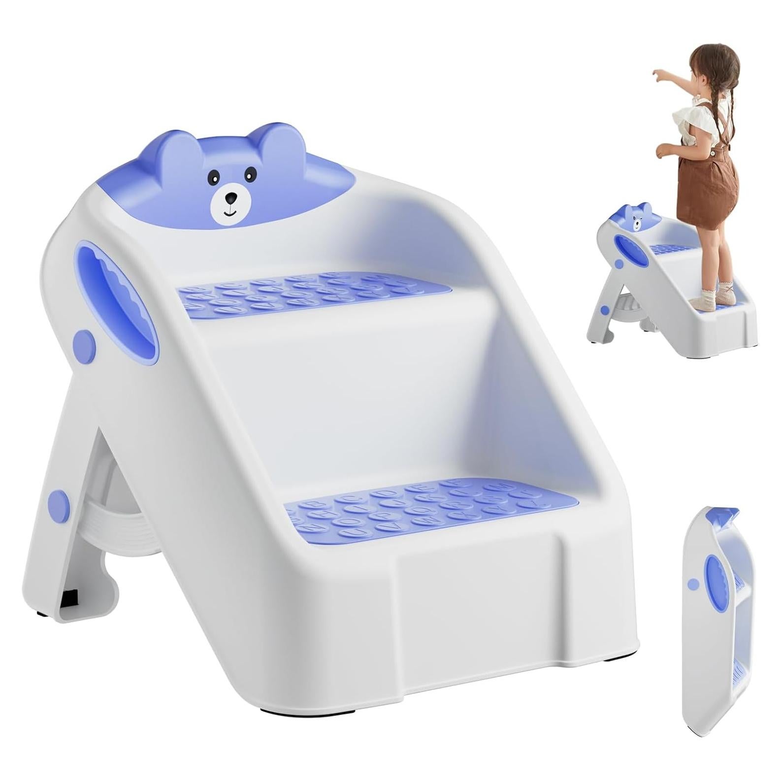 Escalera Plegable para Niños ROUTTOON 2 Escalones Antideslizante