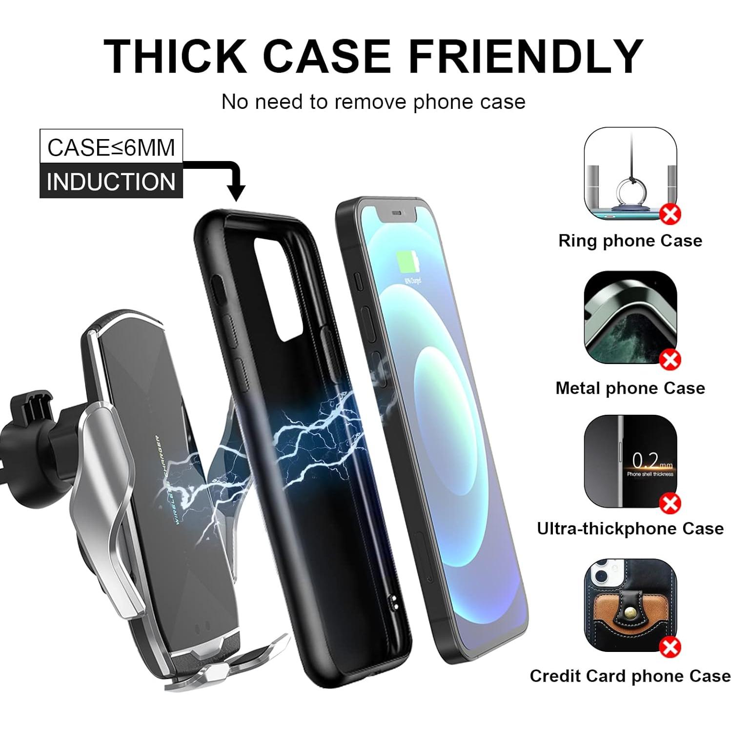 Soporte Cargador Inalámbrico HonShoop A1 10W Cierre Automático