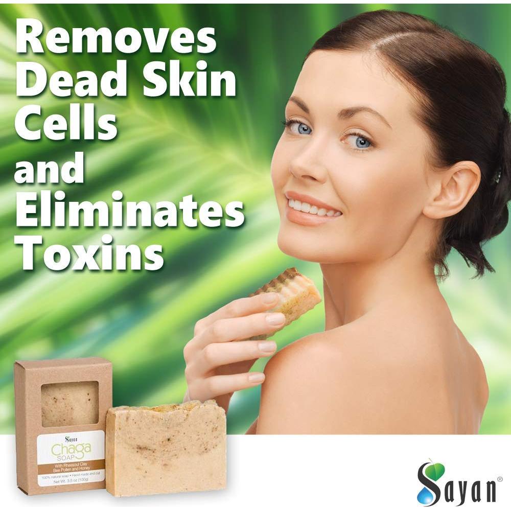 Jabón Natural Sayan de Hongo Chaga y Arcilla Rhassoul 99g