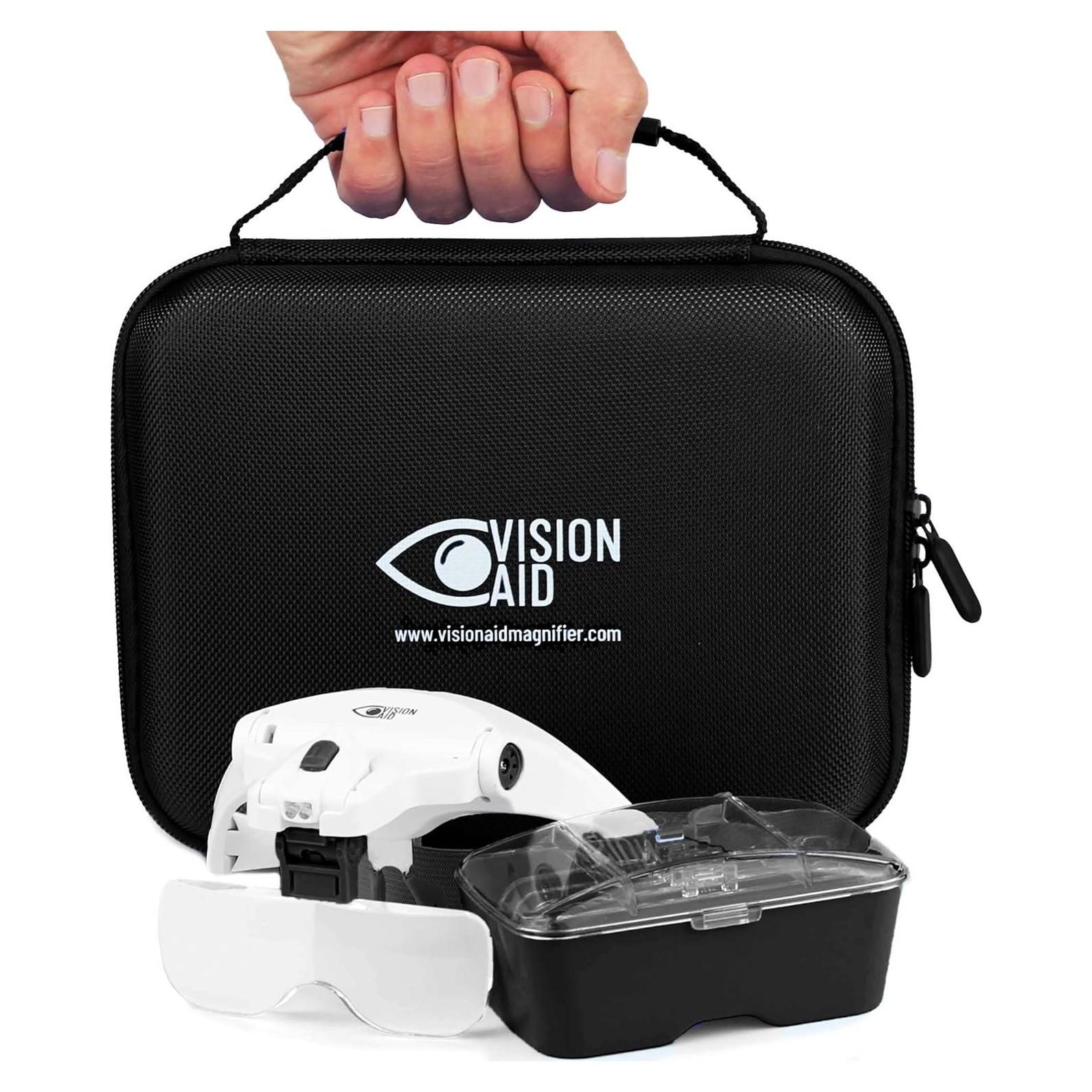 Gafas de Aumento Vision Aid 3.5x con Luz LED y Estuche