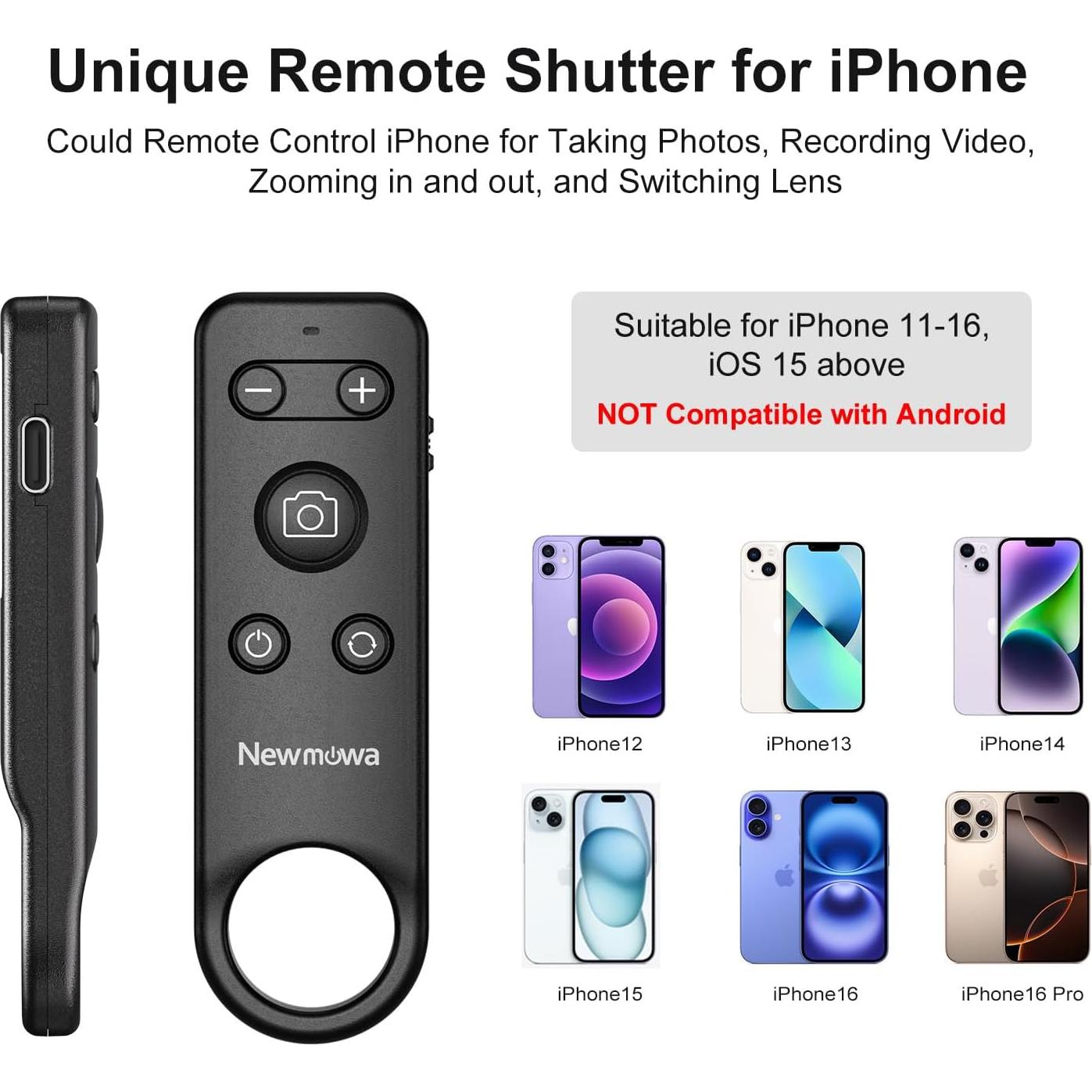 Control Remoto Inalámbrico Bluetooth Newmowa para iPhone