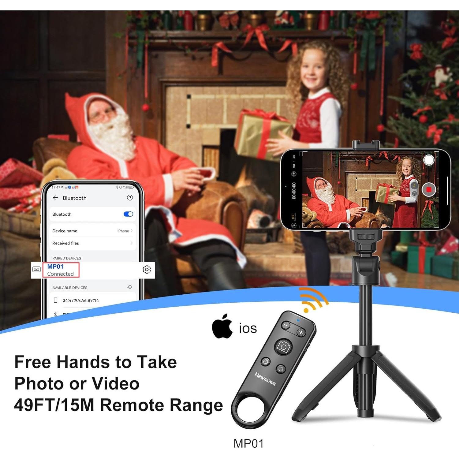 Control Remoto Inalámbrico Bluetooth Newmowa para iPhone