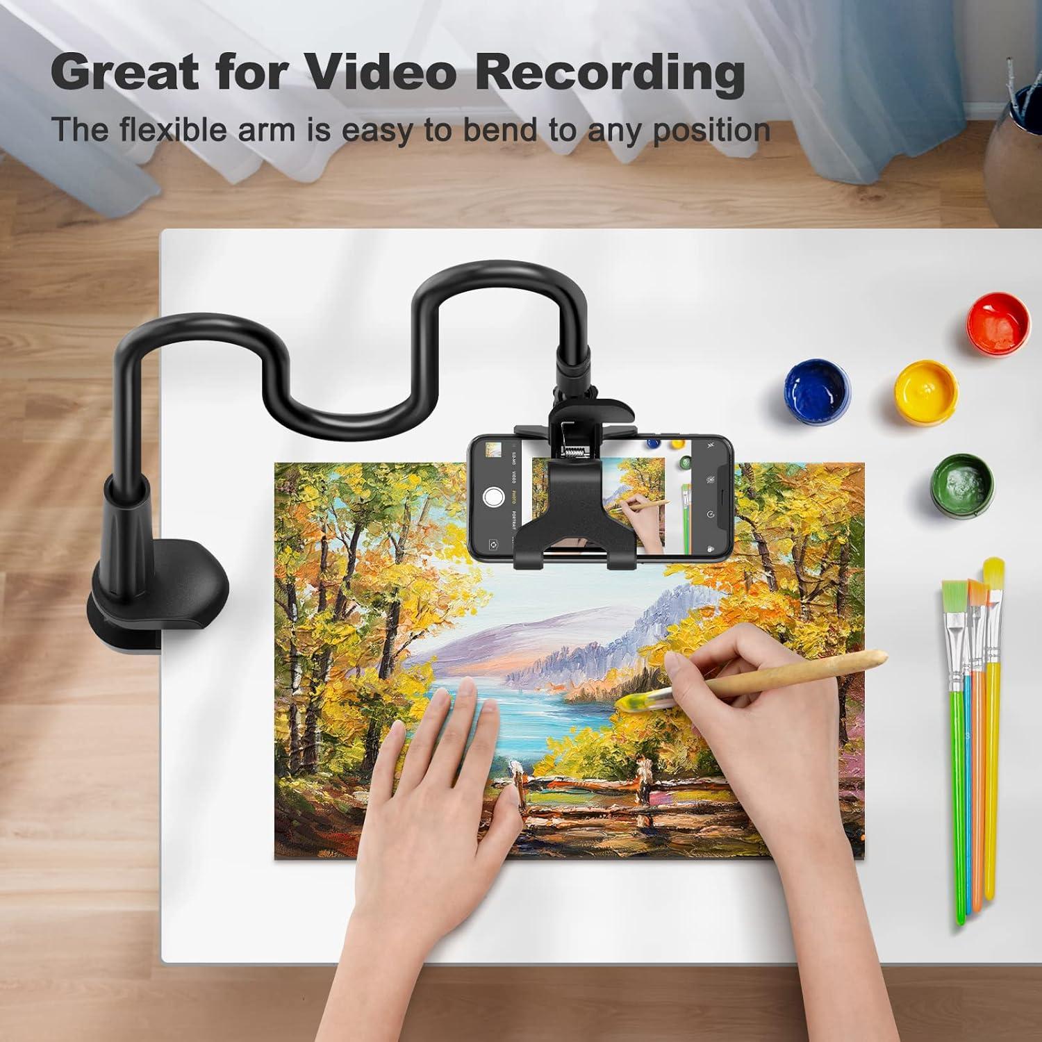 Soporte Gooseneck VIVI MAO 80 cm para Teléfono Móvil Negro