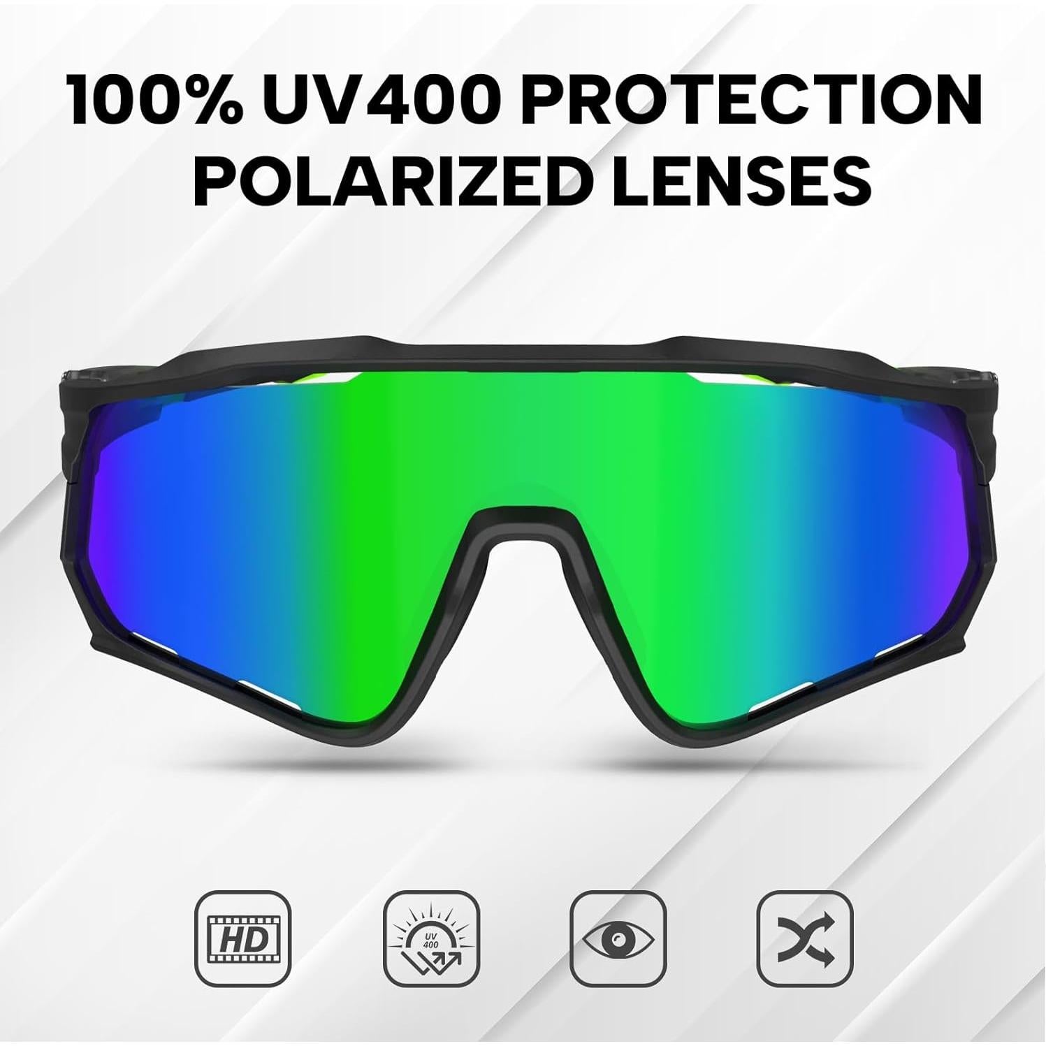 Gafas de sol polarizadas BUCKLOS UV400 para ciclismo y running