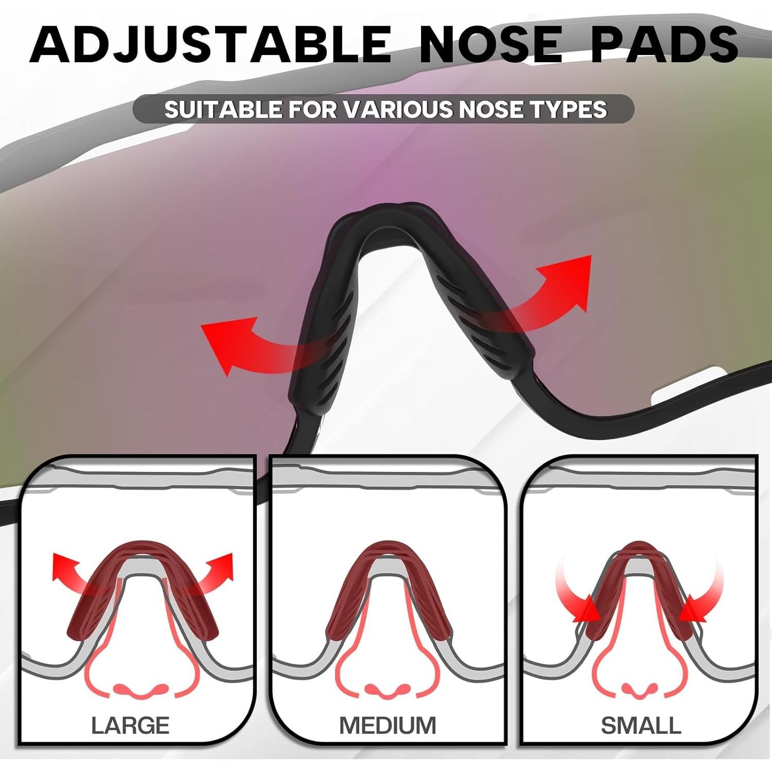 Gafas de sol polarizadas BUCKLOS UV400 para ciclismo y running