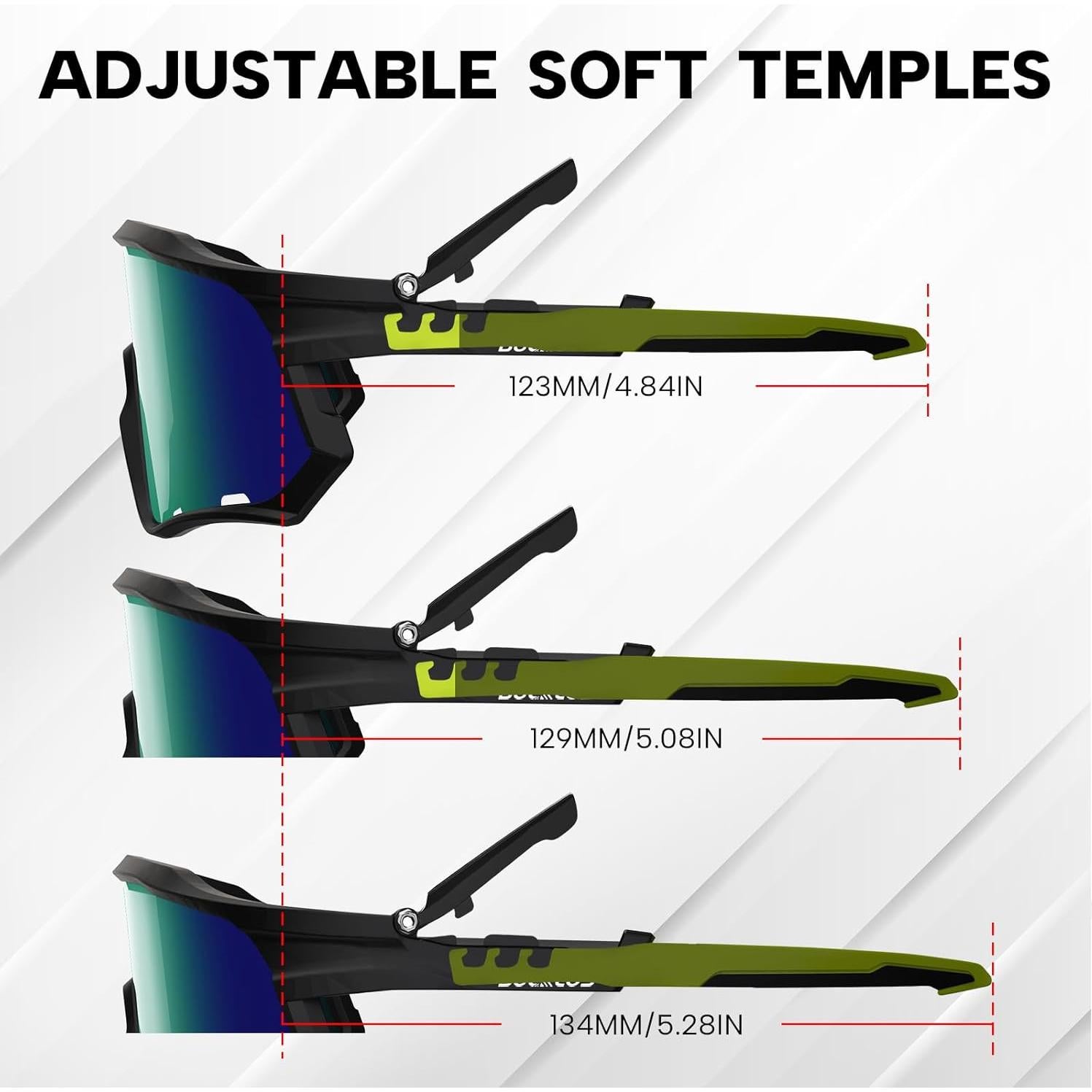 Gafas de sol polarizadas BUCKLOS UV400 para ciclismo y running