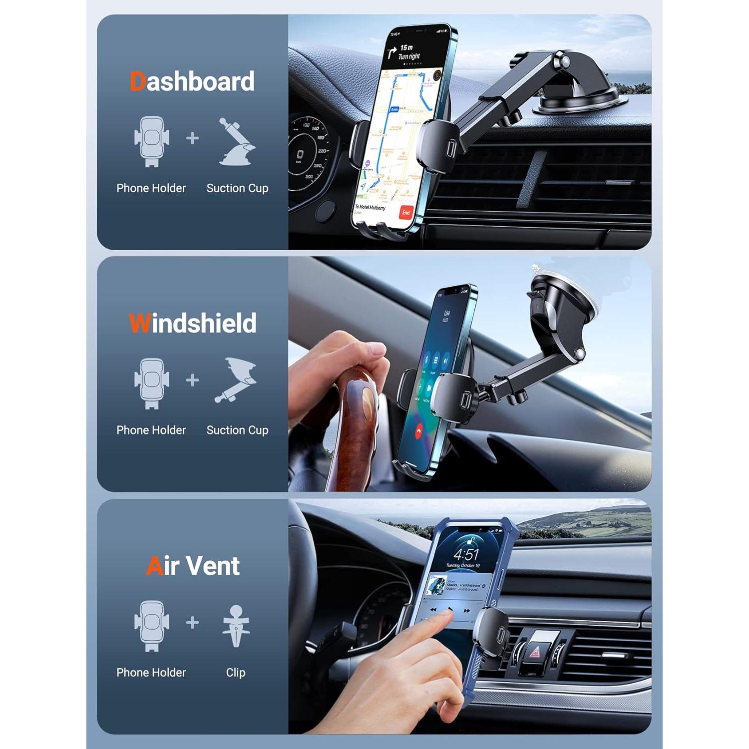 Soporte para Teléfono Celular TORRAS 4 en 1 Negro