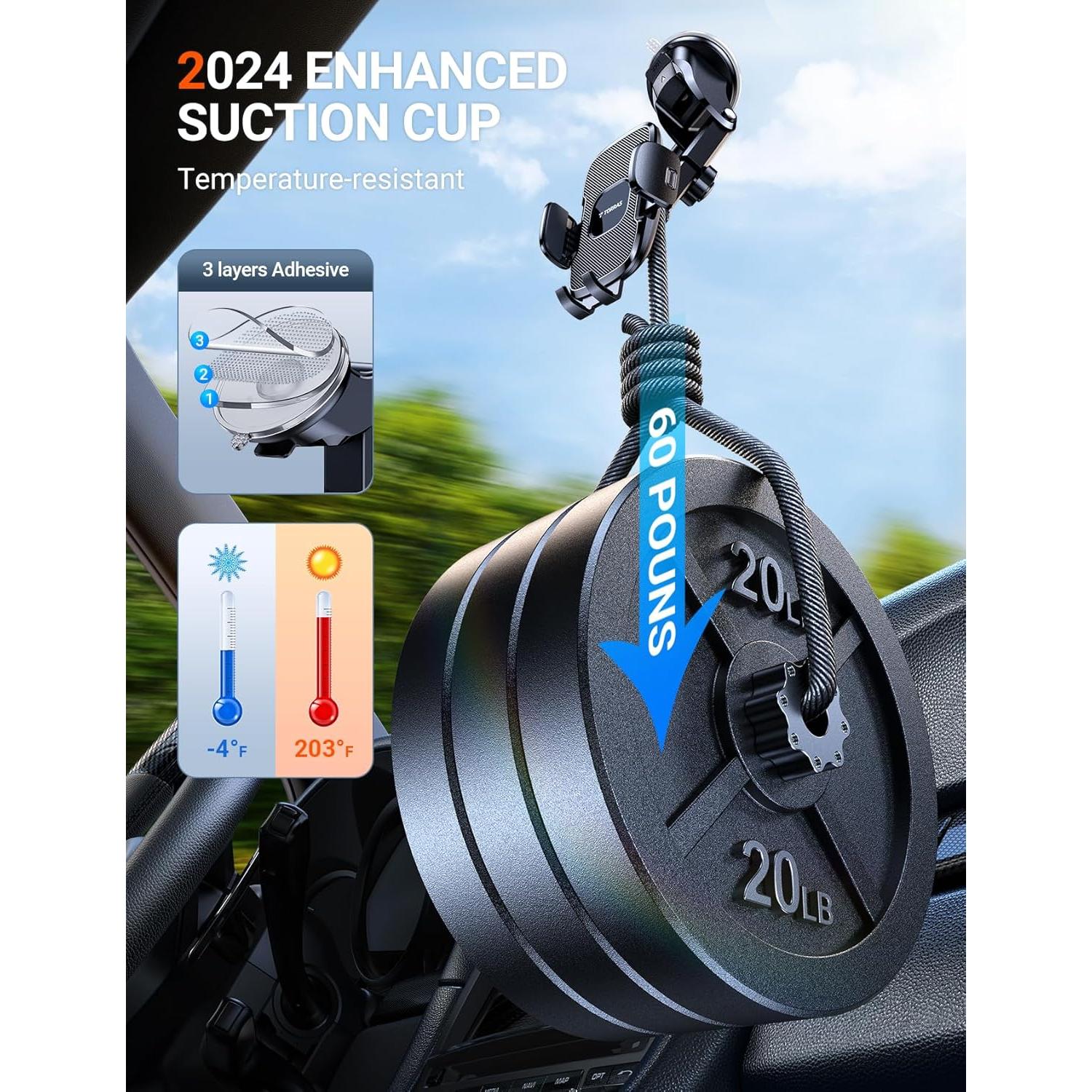 Soporte para Teléfono Celular TORRAS 4 en 1 Negro