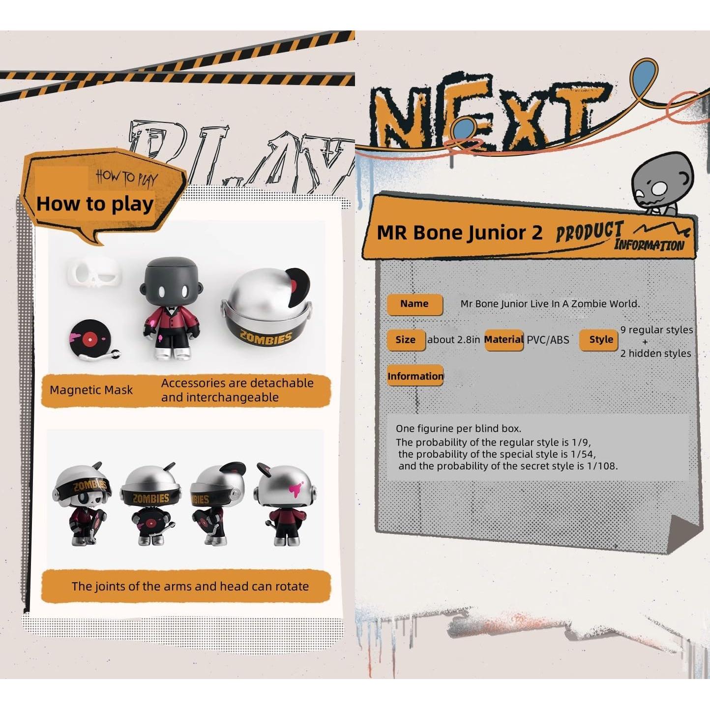 Figuritas Mr Bone Skeleton Camping Adorno de hogar 1PC