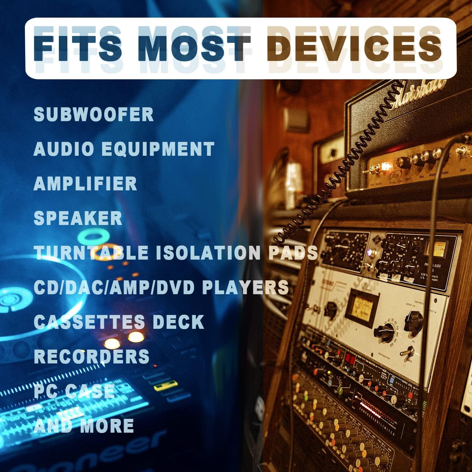 Almohadillas de Aislamiento de Silicona AZEAM 4 Pcs Antideslizantes