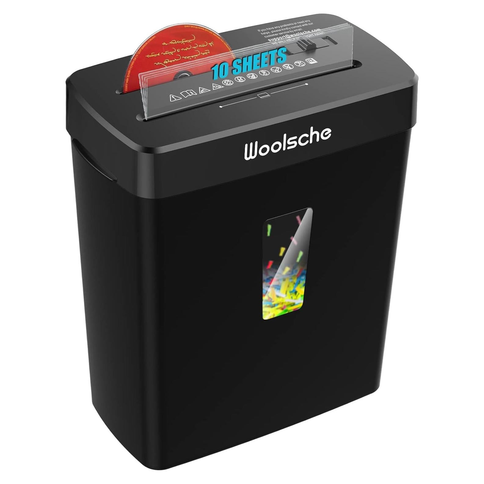 Destructora de Papel Woolsche CD222-8, Corte Cruzado 10 Hojas, P-4