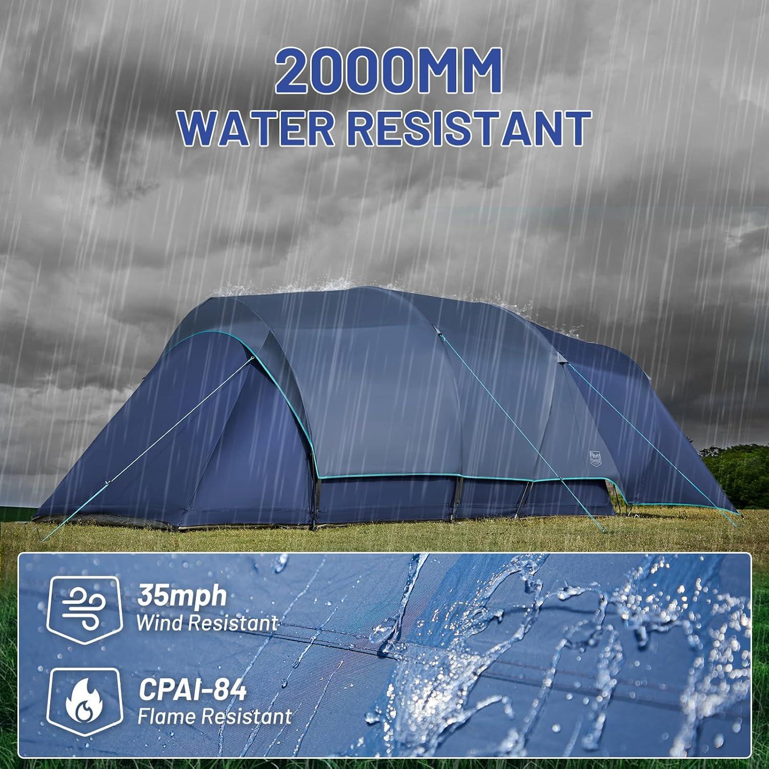 Tienda de Camping TIMBER RIDGE para 8 Personas Impermeable