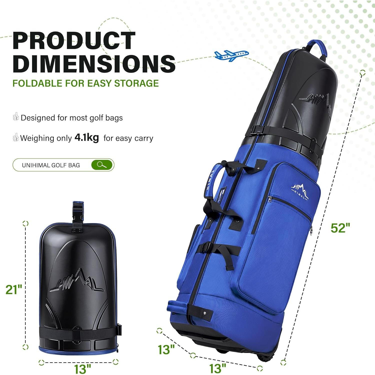 Bolsa de Viaje para Golf UNIHIMAL GTB01 129 cm con Ruedas