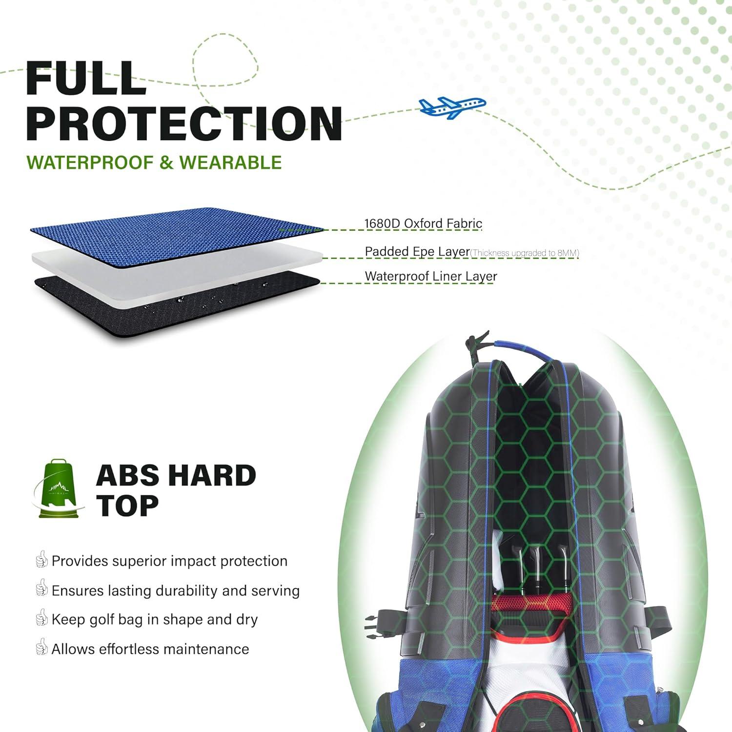 Bolsa de Viaje para Golf UNIHIMAL GTB01 129 cm con Ruedas