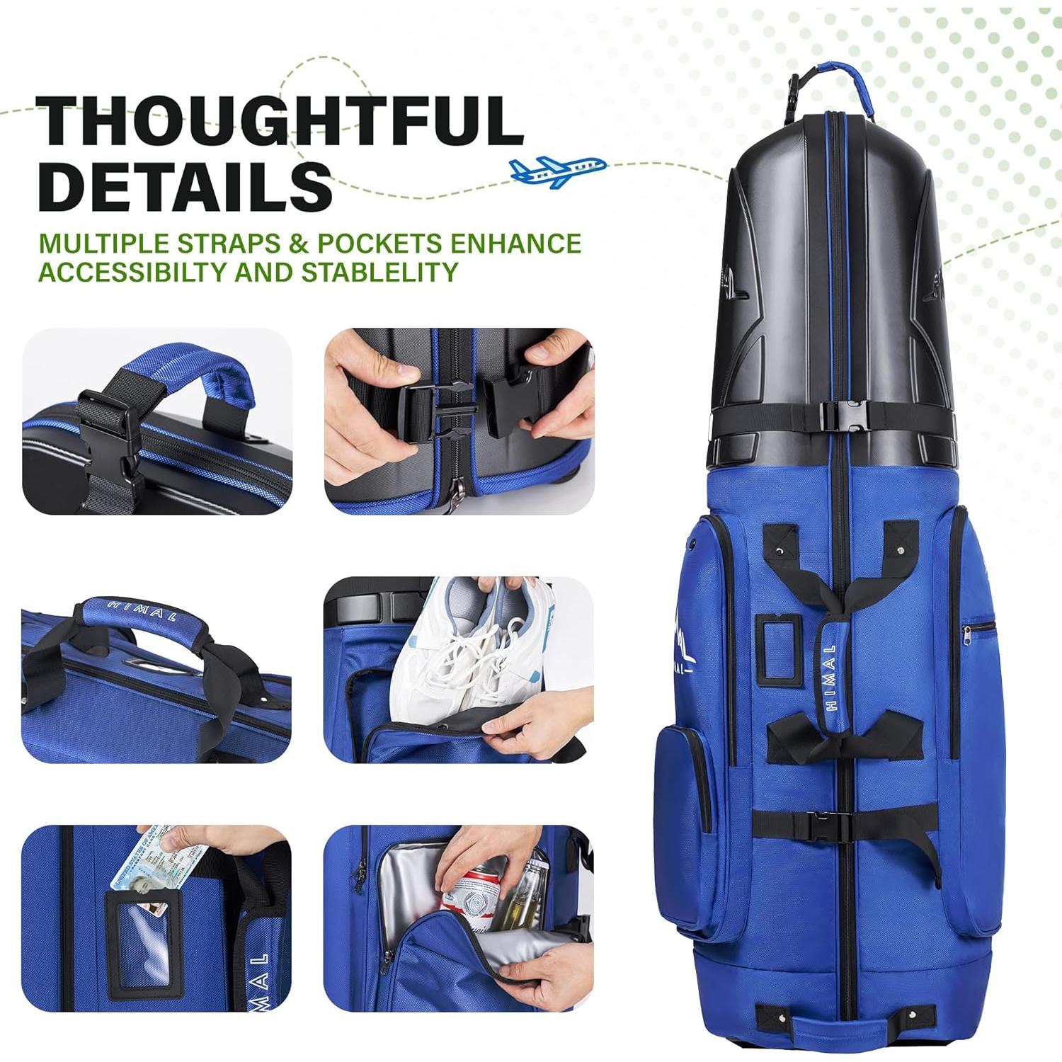 Bolsa de Viaje para Golf UNIHIMAL GTB01 129 cm con Ruedas