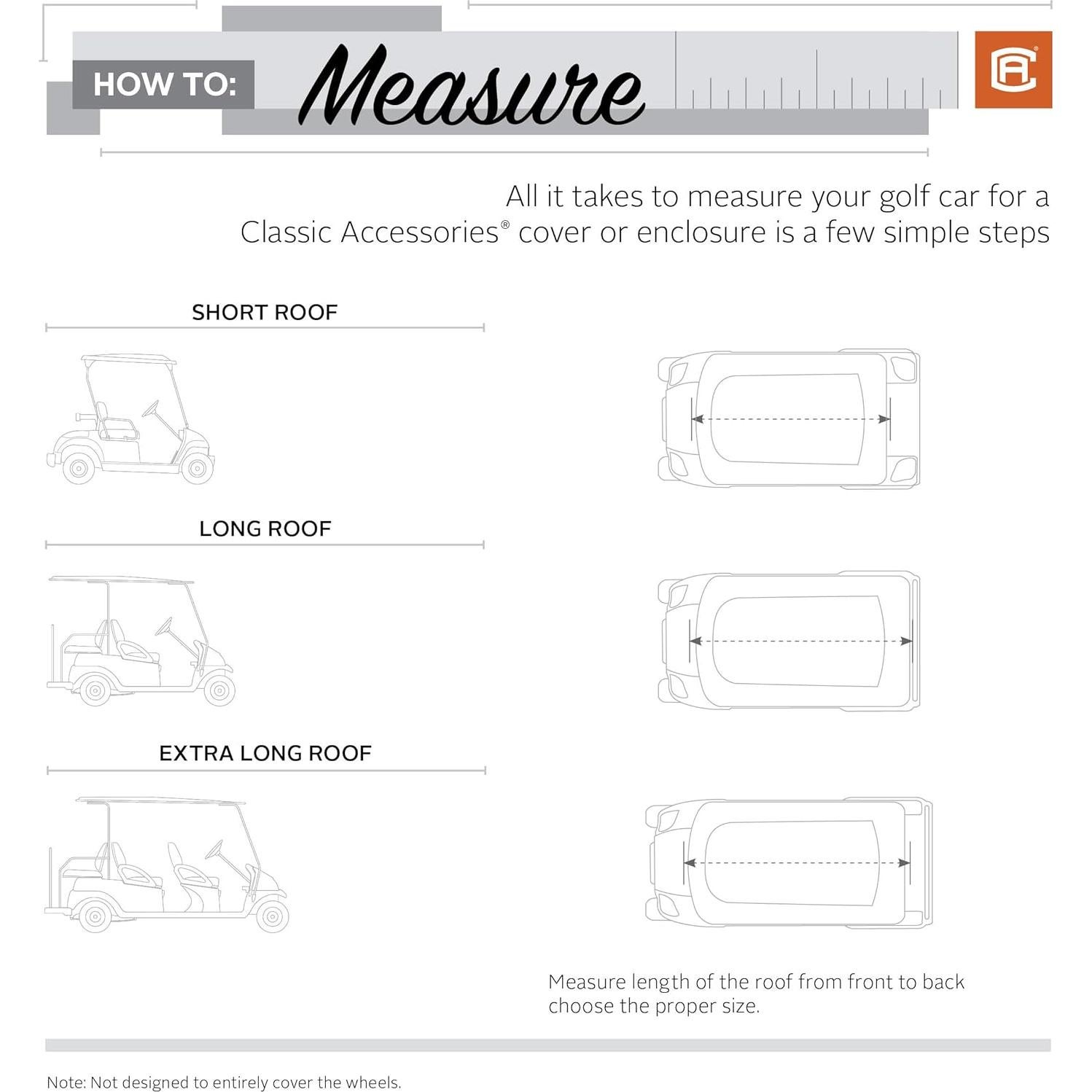 Cubierta de Viaje para Carro de Golf Classic Accessories 172 cm