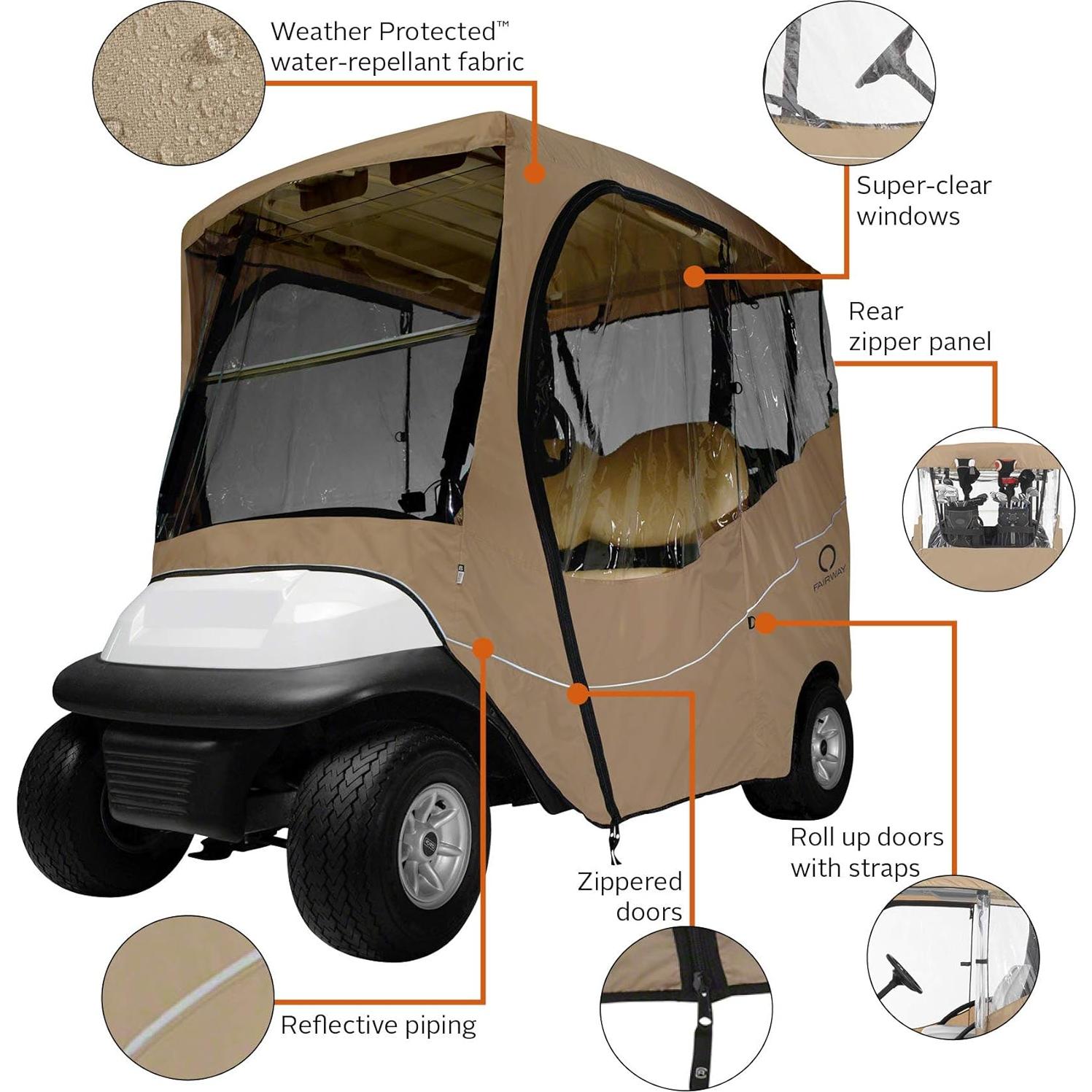 Cubierta de Viaje para Carro de Golf Classic Accessories 172 cm