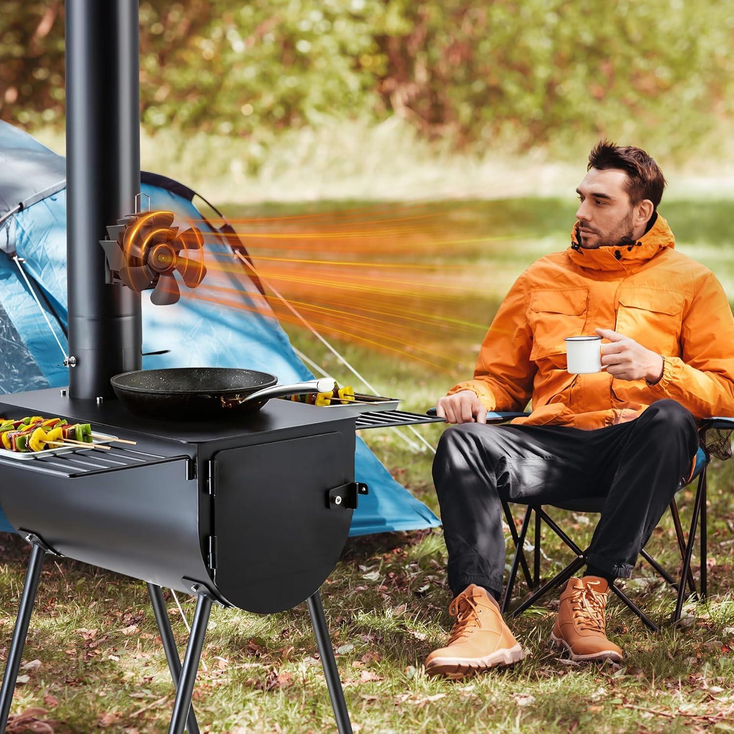 Ventilador de Estufa de Leña TITECK 250L Silencioso 20dB