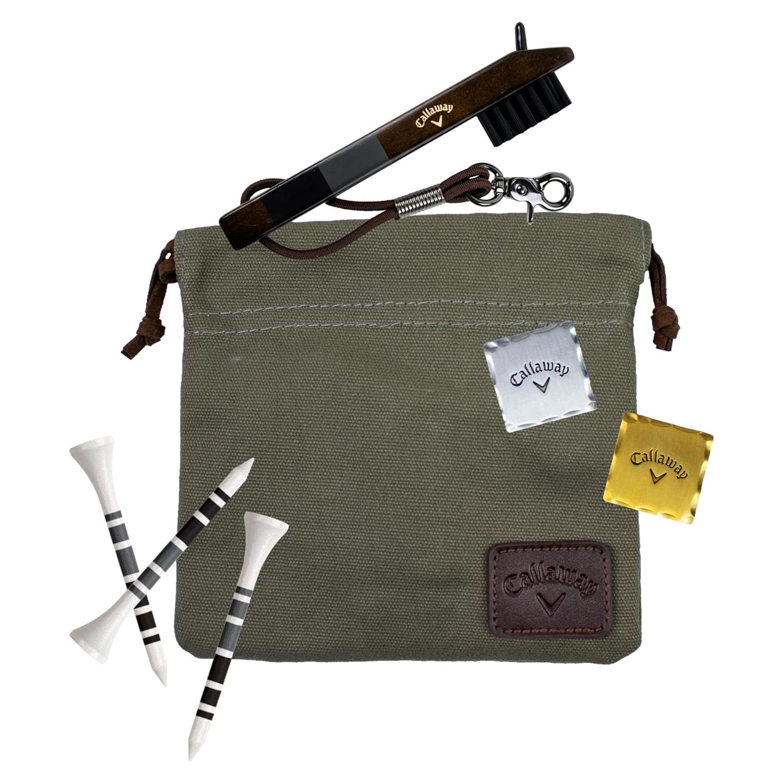 Kit de Accesorios de Golf Izzo Heritage - Cepillo, Tees y Más