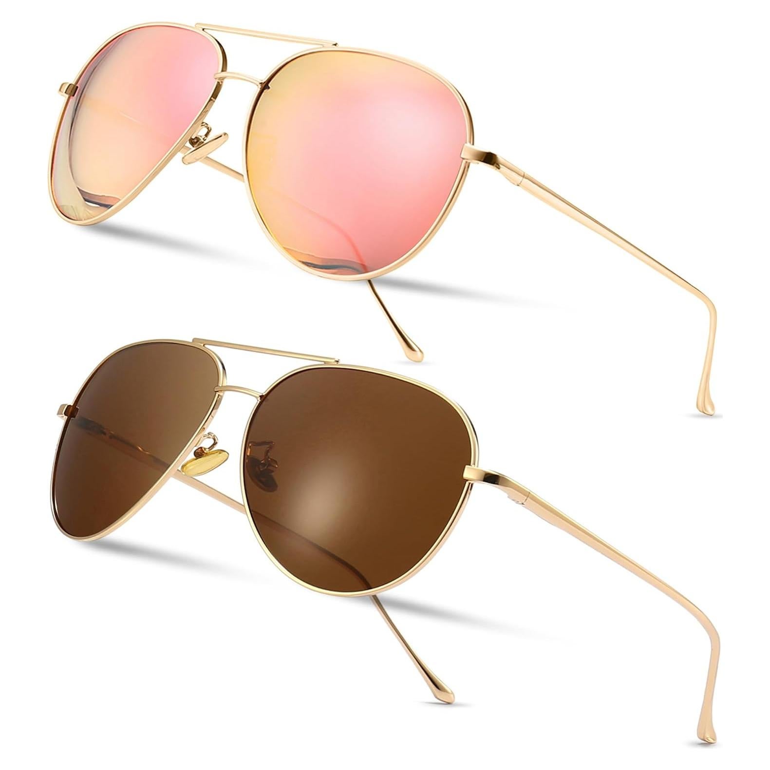 Gafas de sol aviador SUNGAIT - Lentes polarizados grandes