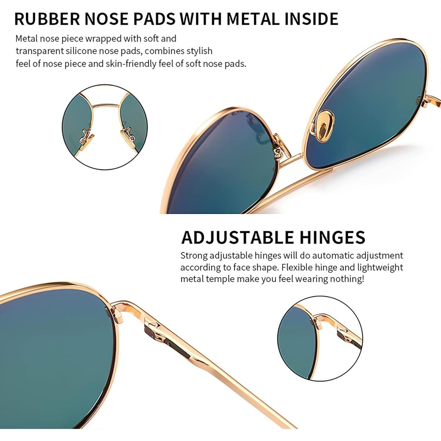 Gafas de sol aviador SUNGAIT - 2 pares polarizados espejados