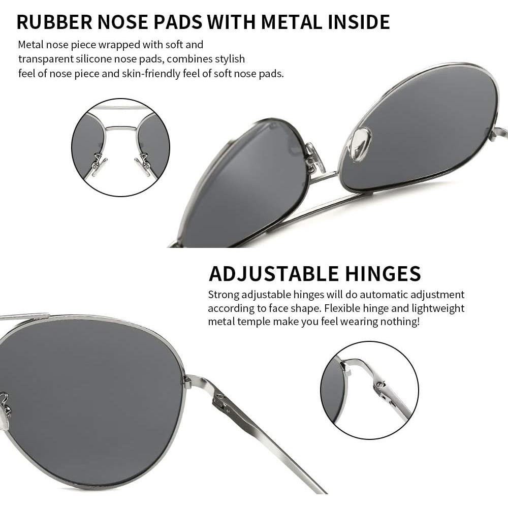 Gafas de Sol Oversize Sungait - Lentes Polarizados 60mm