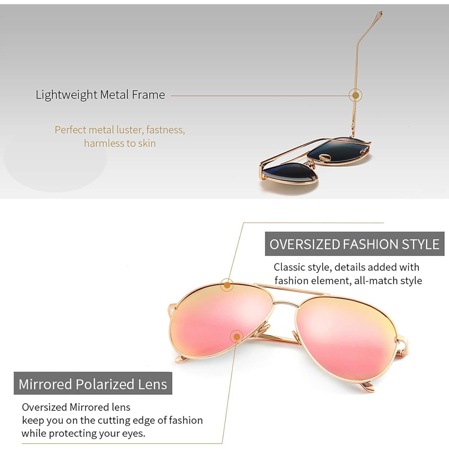 Gafas de Sol Oversized Sungait - Lentes Polarizados HD