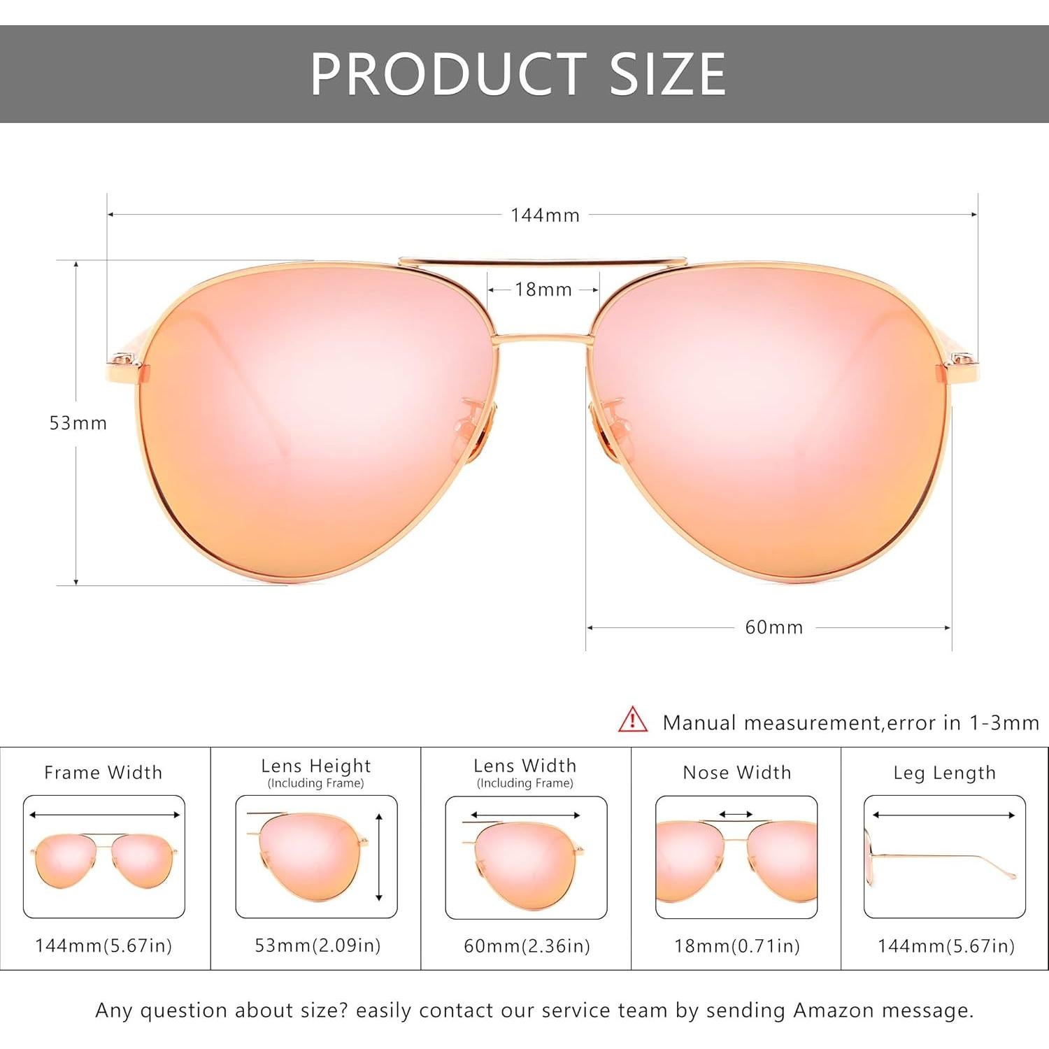 Gafas de sol aviador oversized SUNGAIT - Lentes polarizados