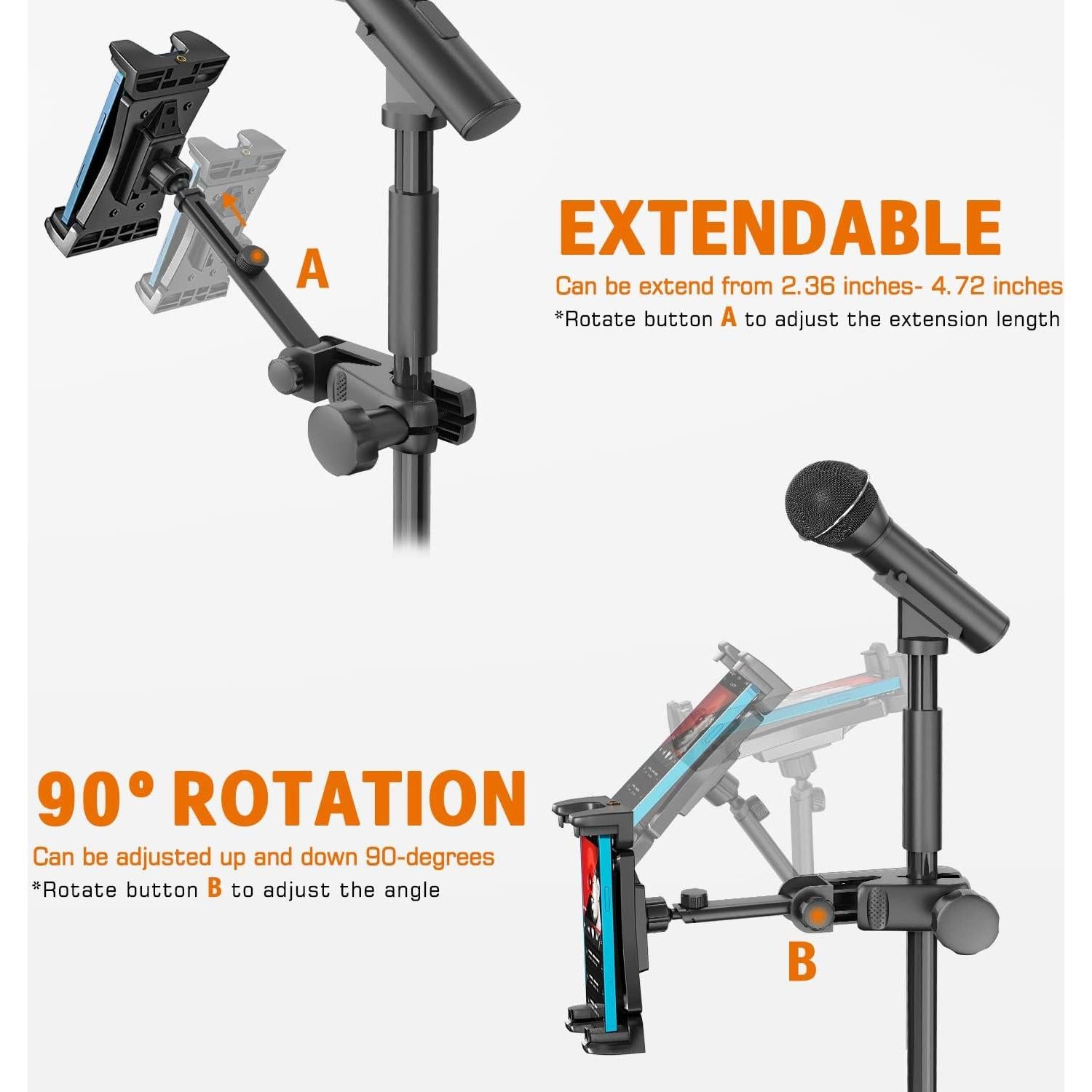 Soporte para Tableta Jubor JBST028 Ajustable 4.7 a 12.9"