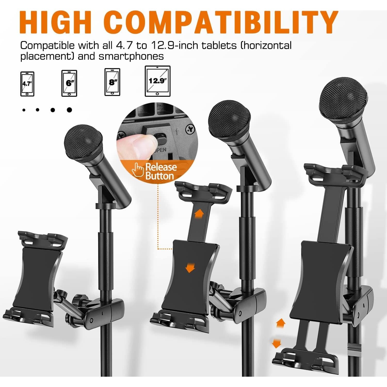 Soporte para Tableta Jubor JBST028 Ajustable 4.7 a 12.9"